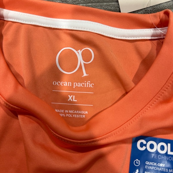 OP Men's Peach Long Sleeve Sun Shirt - Picture 3 of 6